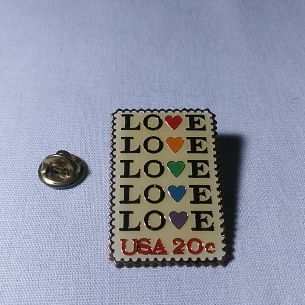 LOVE Stamp Pin